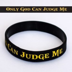 Only God Can Judge Me Motivational Silicone Bracelet