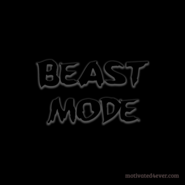 Beast Mode Motivational Silicone Bracelet, debossed
