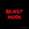 Beast Mode Motivational Silicone Bracelet, debossed rosso
