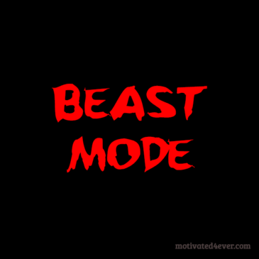 Beast Mode Motivational Silicone Bracelet, debossed red