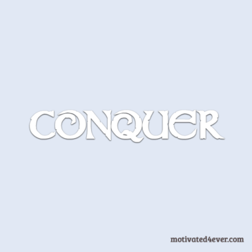 Conquer Motivational Silicone Bracelet, white