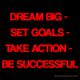 Dream Big, Set Goals, Take Action, Be Successful Bracelet
