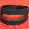 I love bodybuilding Motivational Silicone Bracelet, black - Image 2