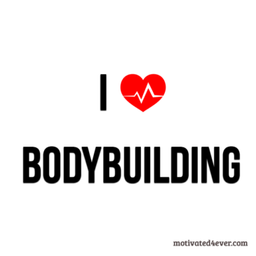 I love bodybuilding Motivational Silicone Bracelet, debossed white