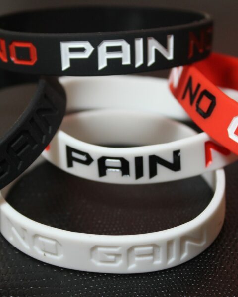 No PAIN No GAIN Motivational Bracelet, black