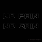 No PAIN No GAIN Motivational Bracelet, debossed rosso