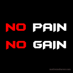 No PAIN No GAIN Motivational Bracelet, black