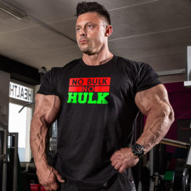 NO BULK NO HULK T-shirt, black