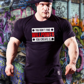 WILLPOWER T-shirt, black