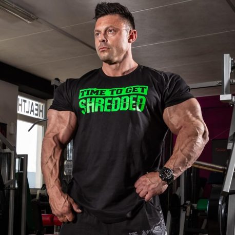 time to get shredded t-shirt