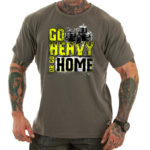 M4E GO HEAVY OR GO HOME T-shirt, grey