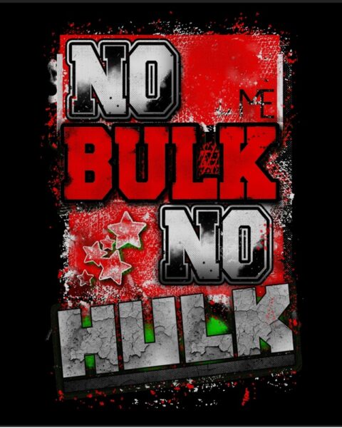 M4E NO BULK NO HULK T-shirt