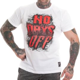 M4E NO DAYS OFF T-shirt, white