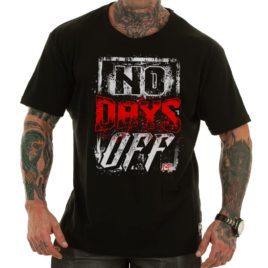 NO DAYS OFF T-shirt, black