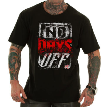 NO DAYS OFF T-shirt, black
