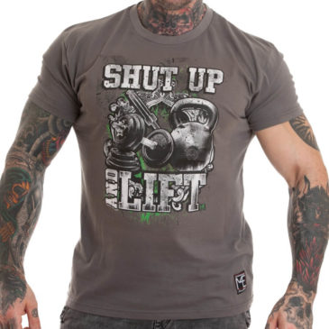 SHUT UP AND LIFT Maglietta, grigio