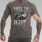 M4E SHUT UP AND LIFT T-shirt, grey