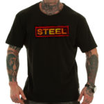 M4E STEEL T-shirt, black