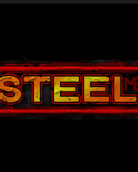 M4E STEEL T-shirt, black