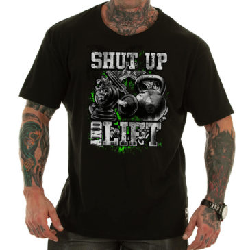 SHUT UP AND LIFT Maglietta, nero