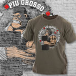 M4E PIU GAMBE, PIU GROSSO, PIU PAURA T-shirt, LIMITED grey