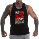 M4E NO BULK NO HULK Stringer tank top, black