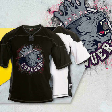 Cotton football jersey Conquer