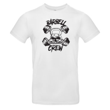 T-shirt BARBELL CREW, white