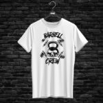 Maglietta BARBELL CREW, white