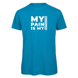 T-shirt MY PAIN IS MY MOTIVATION, blue