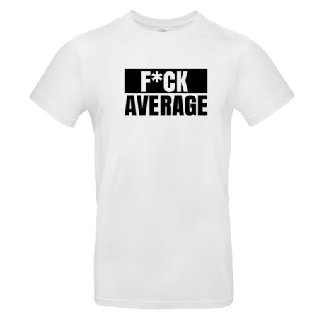 M4E Fuck average white t-shirt