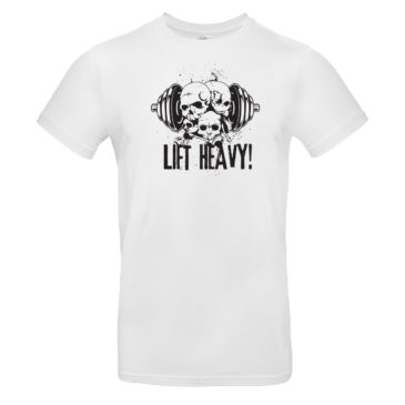 T-shirt LIFT HEAVY, white