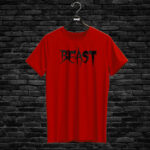 T-shirt BEAST, red