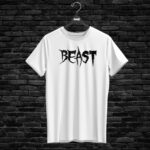 T-shirt BEAST, white