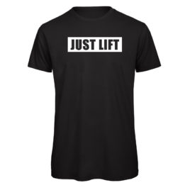 T-shirt NO JUST LIFT, black