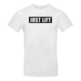 T-shirt NO JUST LIFT, white