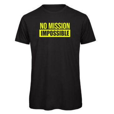 T-shirt NO MISSION IMPOSSIBLE, black