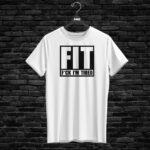 T-shirt FIT (F#CK I'M TIRED), white