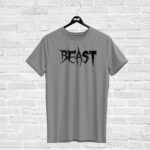 T-shirt BEAST, grey