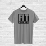 T-shirt FIT (F#CK I'M TIRED), grey