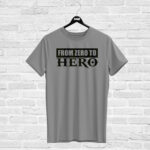 T-shirt FROM ZERO TO HERO, grey