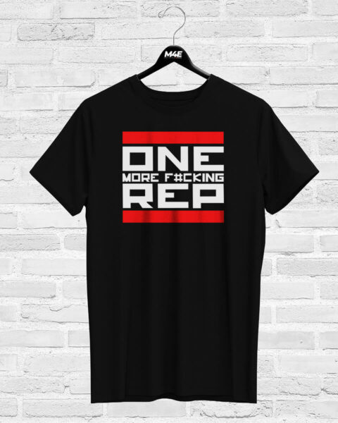 T-shirt ONE MORE F#CKING REP, black