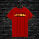 T-shirt SORE TODAY STRONG TOMORROW, red